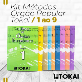 KIT MÉTODO DE ORGÃO ELETR. POPULAR - TOKAI