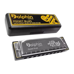 Gaita De Boca Dolphin Pocket Blues Em Dó - 6406