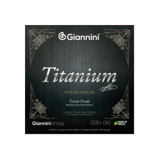 ENCORD. VIOLÃO NY - GIANNINI TITANIUM 85/15 PESADA GENWTA