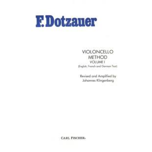 F DOTZAUER VIOLONCELLO VOLUME l CF3674