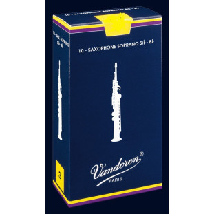 PALHETA SAX SOPRANO CX.- VANDOREN TRAD.