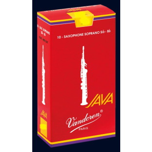 PALHETA SAX SOPRANO CX. - VANDOREN JAVA RED