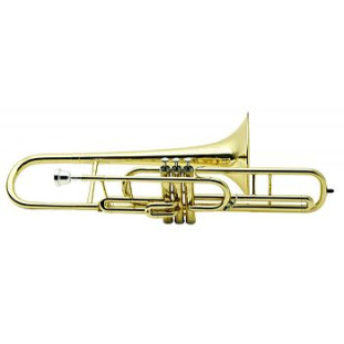 TROMBONE CURTO PROFISSIONAL DO - HS MUSICAL - HSS710 C/ CAPA