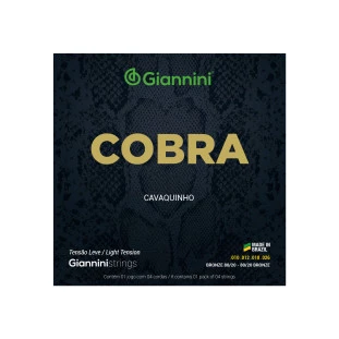 ENCORD. CAVACO COBRA TENSÃO LEVE BRONZE 80/20 - GIANNINI CC82L