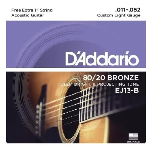 ENCORD. VIOLÃO BRONZE 80/20 013 - DADARIO EJ13-B