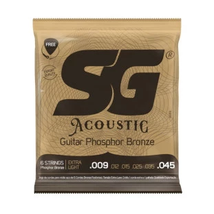 ENCORD. VIOLÃO AÇO PHOSPHOR BRONZE EXTRA LIGTH 09- SG 6689