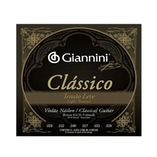 ENCORD. VIOLÃO NY - GIANNINI CLÁSSICO 65/35 LEVE