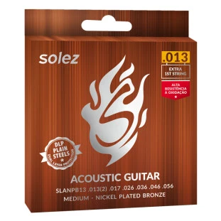 ENCORD. VIOLÃO AÇO MEDIUM - SOLEZ SLANPB13 013