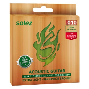 ENCORD. VIOLÃO AÇO LIGTH PHOSPHOR BRONZE - SOLEZ SLAPB10 010