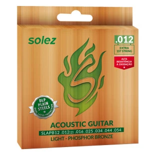 ENCORD. VIOLÃO AÇO LIGTH PHOSPHOR BRONZE - SOLEZ SLAPB12 012
