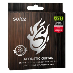 ENCORD. VIOLÃO AÇO SILVER PLATED BRONZE LIGTH - SOLEZ SLASPB11 011